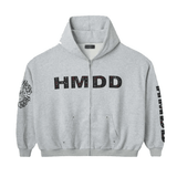 HMDD Chimstone Zip Up Hoodie Grey by HMDD - NWAHype No.1 for streetwear Hoodies in USA