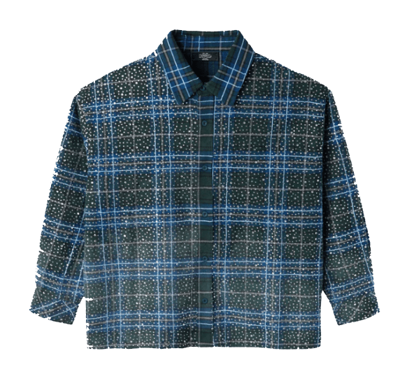 HMDD Crystal Flannel Green Blue by HMDD - NWAHype No.1 for streetwear T-Shirts in USA