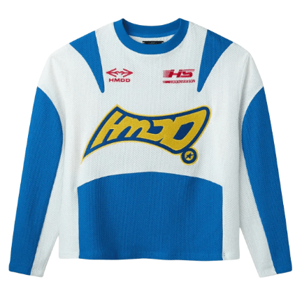 HMDD Moteaux Jersey White Blue by HMDD - NWAHype No.1 for streetwear T-Shirts in USA