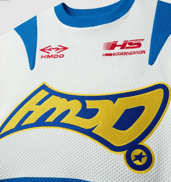 HMDD Moteaux Jersey White Blue by HMDD - NWAHype No.1 for streetwear T-Shirts in USA