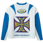 HMDD Moteaux Jersey White Blue by HMDD - NWAHype No.1 for streetwear T-Shirts in USA