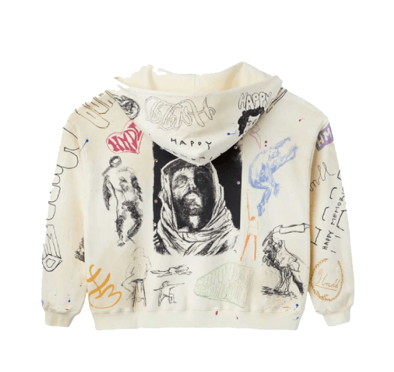 HMDD Sketch Hoodie Cream by HMDD - NWAHype No.1 for streetwear Hoodies in USA