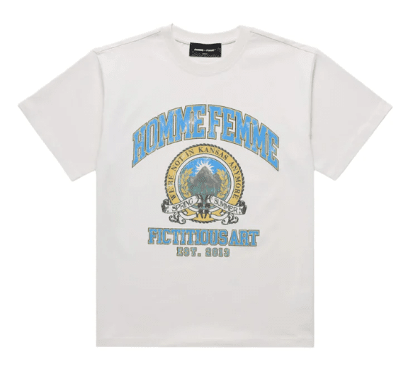 Homme Femme Alumni Tee Off White by Homme Femme - NWAHype 1 for streetwear T-Shirts in USA