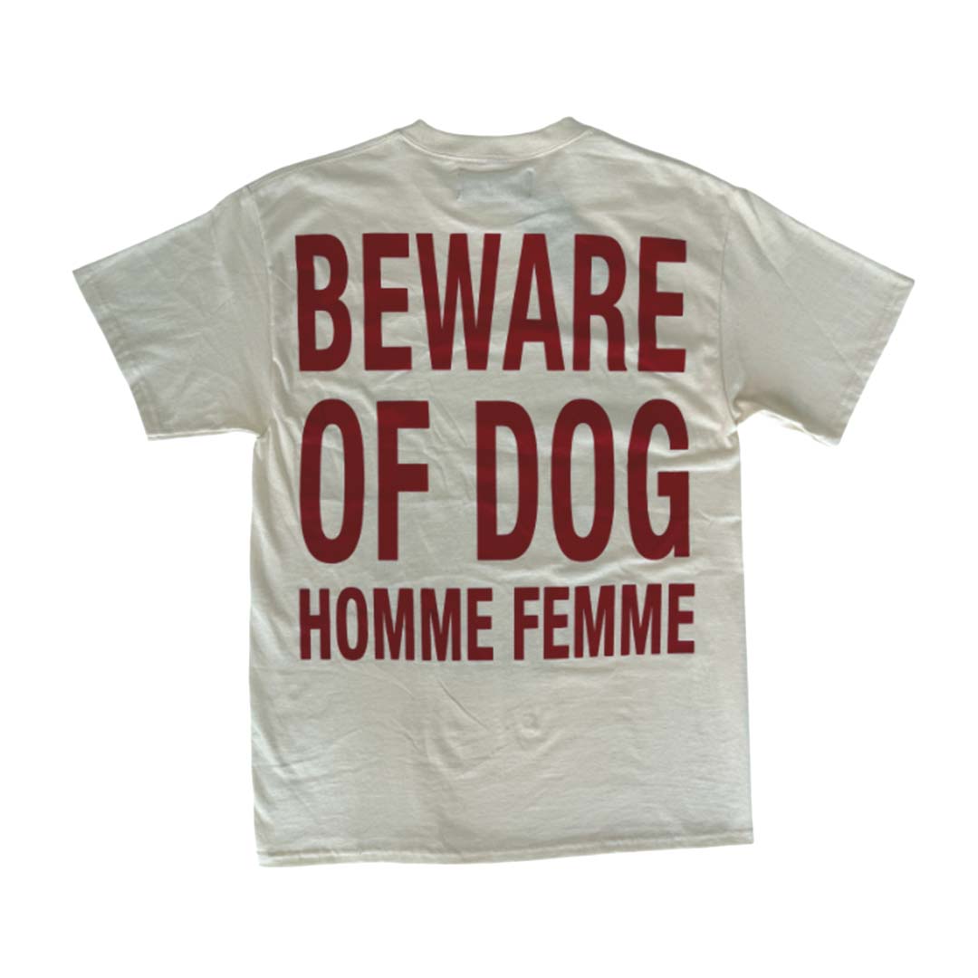 Homme Femme Beware of Dog Bone Tee by Homme Femme - NWAHYPE No.1 for streetwear T-Shirts in USA
