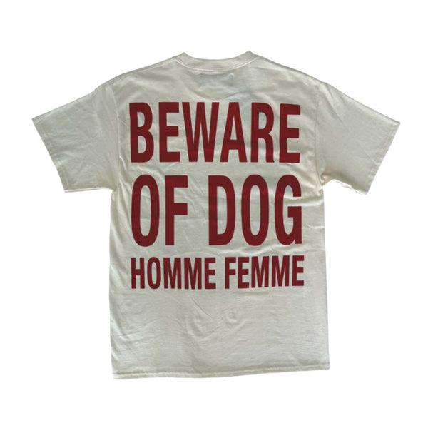 Homme Femme Beware of Dog Bone Tee by Homme Femme - NWAHYPE No.1 for streetwear T-Shirts in USA