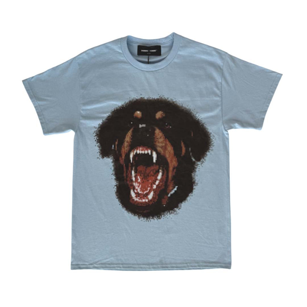 Homme Femme Beware of Dog Light Blue Tee by Homme Femme - NWAHYPE No.1 for streetwear T-Shirts in USA