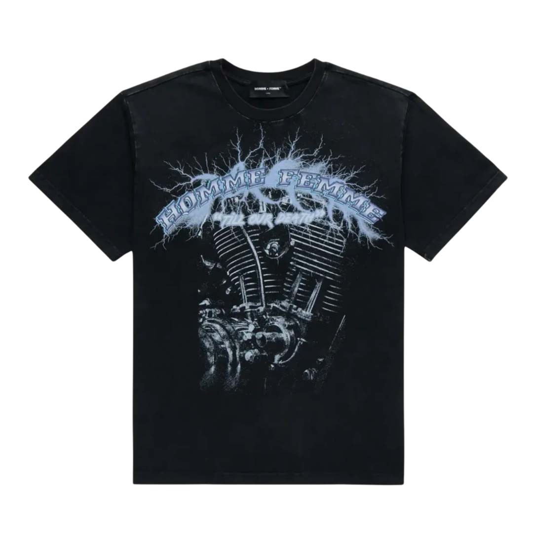 Homme Femme Bloodlines Till Our Death Black Blue Tee by Homme Femme - NWAHYPE No.1 for streetwear T-Shirts in USA