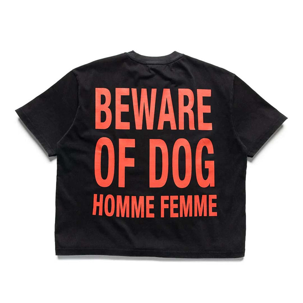 Homme Femme Digital Rottweiler Beware Of Dog Black Tee by Homme Femme - NWAHYPE No.1 for streetwear T-Shirts in USA