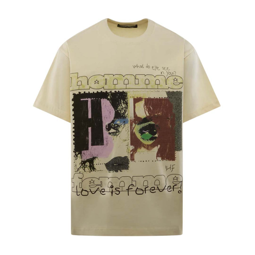 Homme Femme Eye See Cream Tee by Homme Femme - NWAHYPE No.1 for streetwear T-Shirts in USA