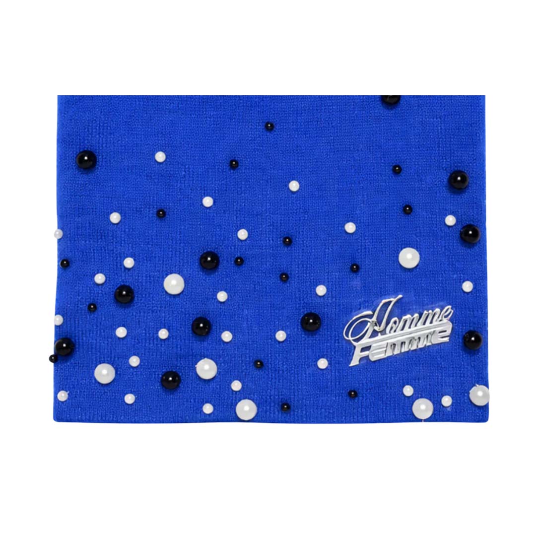 Homme Femme Gemstone Beanie Blue by Homme Femme - NWAHYPE No.1 for streetwear Beanies in USA