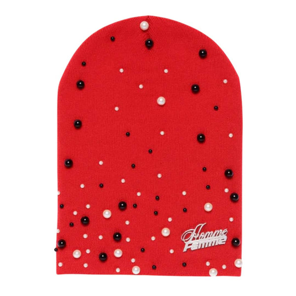 Homme Femme Gemstone Beanie Red by Homme Femme - NWAHYPE No.1 for streetwear Beanies in USA