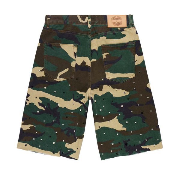 Homme Femme Gemstone Camo Denim Shorts by Homme Femme - NWAHype 1 for streetwear Shorts in USA