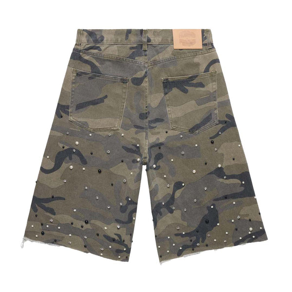 Homme Femme Gemstone Shadow Camo Denim Shorts by Homme Femme - NWAHype 1 for streetwear Shorts in USA