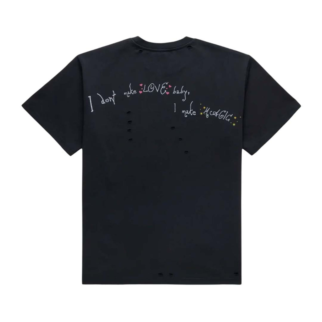Homme Femme Grand Hotel Black Distressed Tee by Homme Femme - NWAHYPE No.1 for streetwear T-Shirts in USA