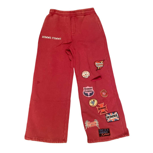 Homme Femme Heartbreak Sweatpants Red by Homme Femme - NWAHYPE No.1 for streetwear Pants in USA