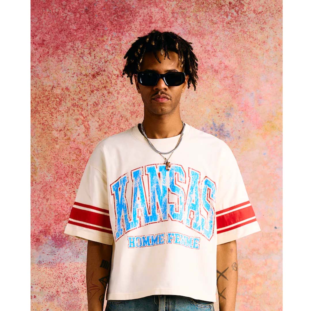 Homme Femme Kansas Cropped Tee White by Homme Femme - NWAHype 1 for streetwear T-Shirts in USA