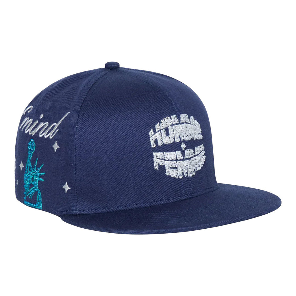 Homme Femme NYC Gemstone Navy Hat by Homme Femme - NWAHype 1 for streetwear Hats in USA