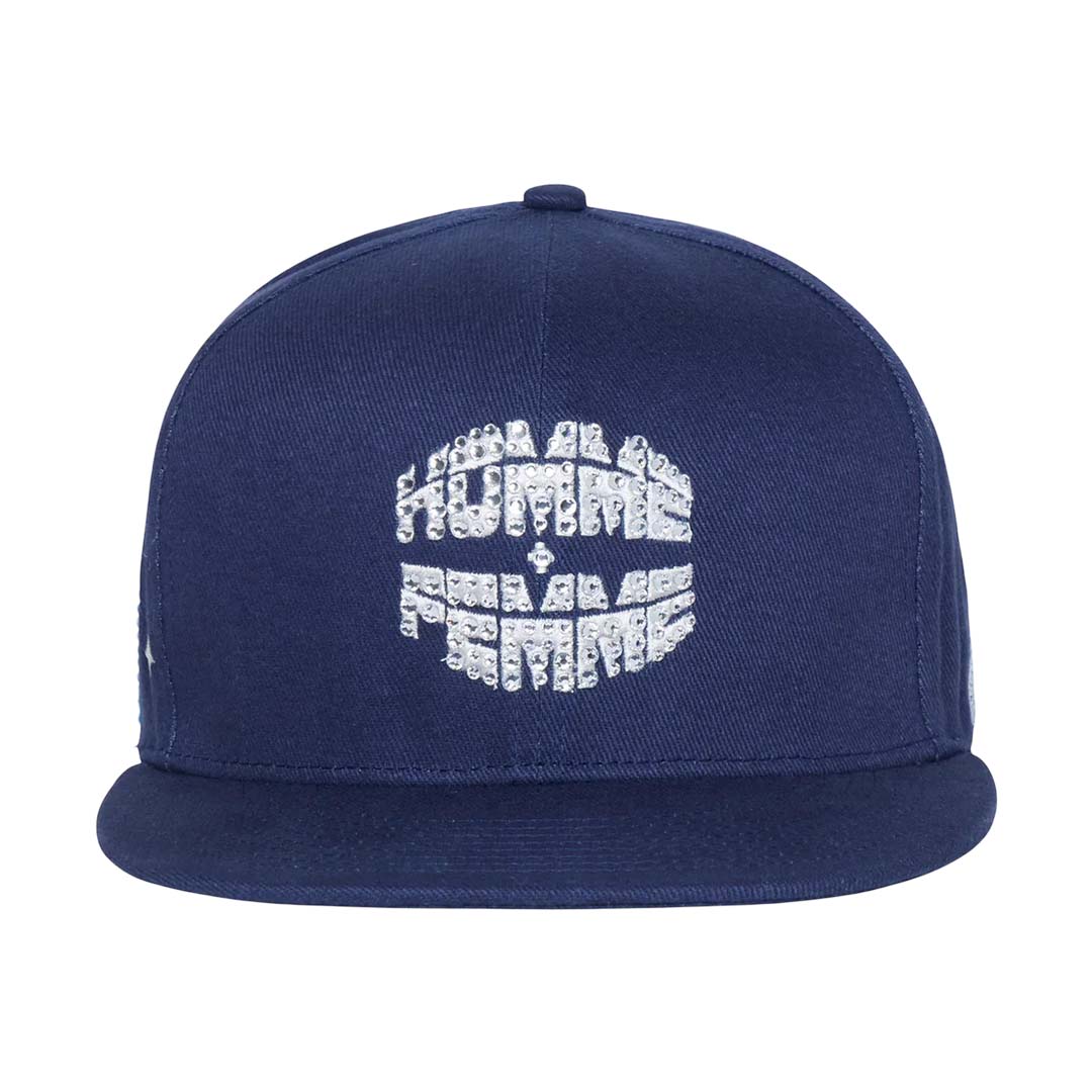 Homme Femme NYC Gemstone Navy Hat by Homme Femme - NWAHype 1 for streetwear Hats in USA