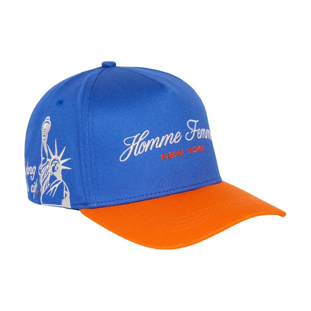 Homme Femme NYC Royalty Blue Orange Hat by Homme Femme - NWAHype 1 for streetwear Hats in USA