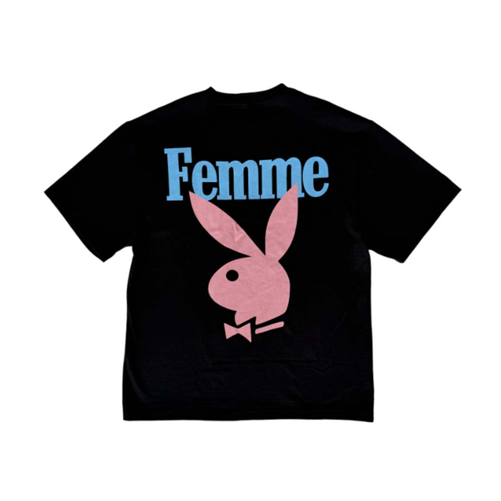 Homme Femme Playboy Black Blue Pink Tee by Homme Femme - NWAHYPE No.1 for streetwear T-Shirts in USA