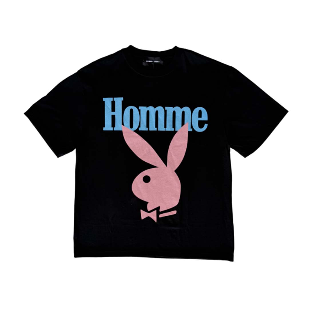 Homme Femme Playboy Black Blue Pink Tee by Homme Femme - NWAHYPE No.1 for streetwear T-Shirts in USA