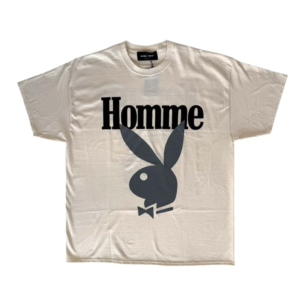 Homme Femme Playboy Bone Black Grey Tee by Homme Femme - NWAHYPE No.1 for streetwear T-Shirts in USA