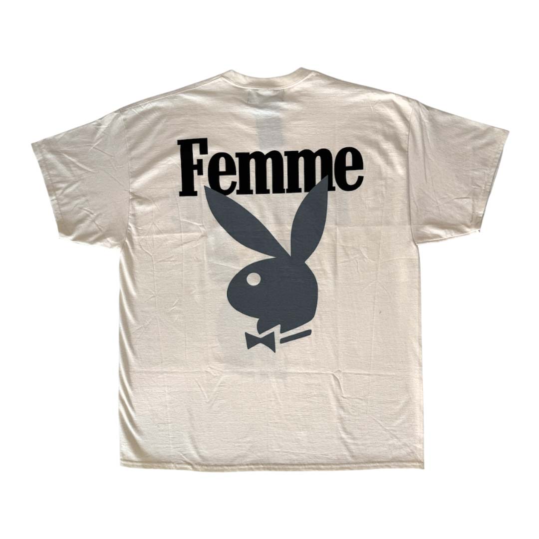 Homme Femme Playboy Bone Black Grey Tee by Homme Femme - NWAHYPE No.1 for streetwear T-Shirts in USA