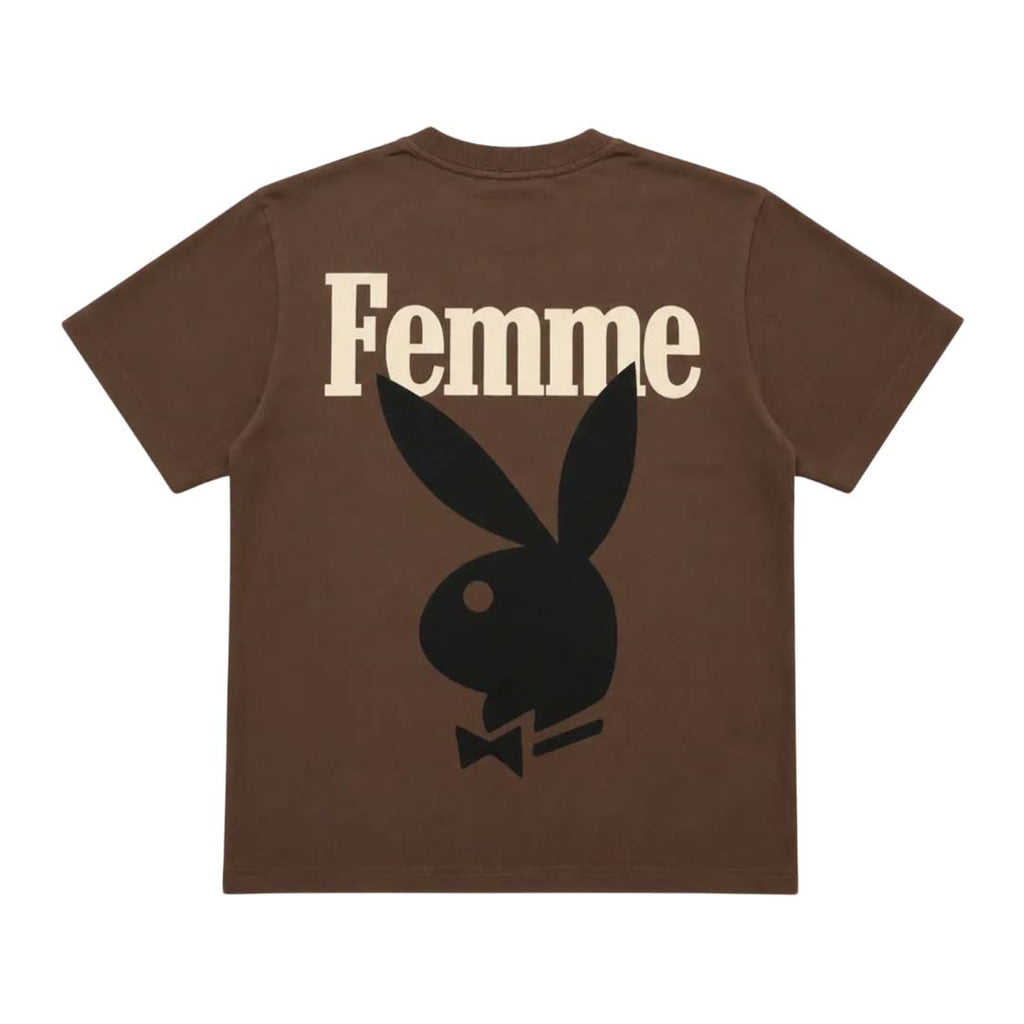 Homme Femme Playboy Brown Bone Tee by Homme Femme - NWAHYPE No.1 for streetwear T-Shirts in USA