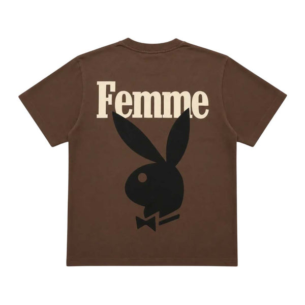 Homme Femme Playboy Brown Bone Tee by Homme Femme - NWAHYPE No.1 for streetwear T-Shirts in USA