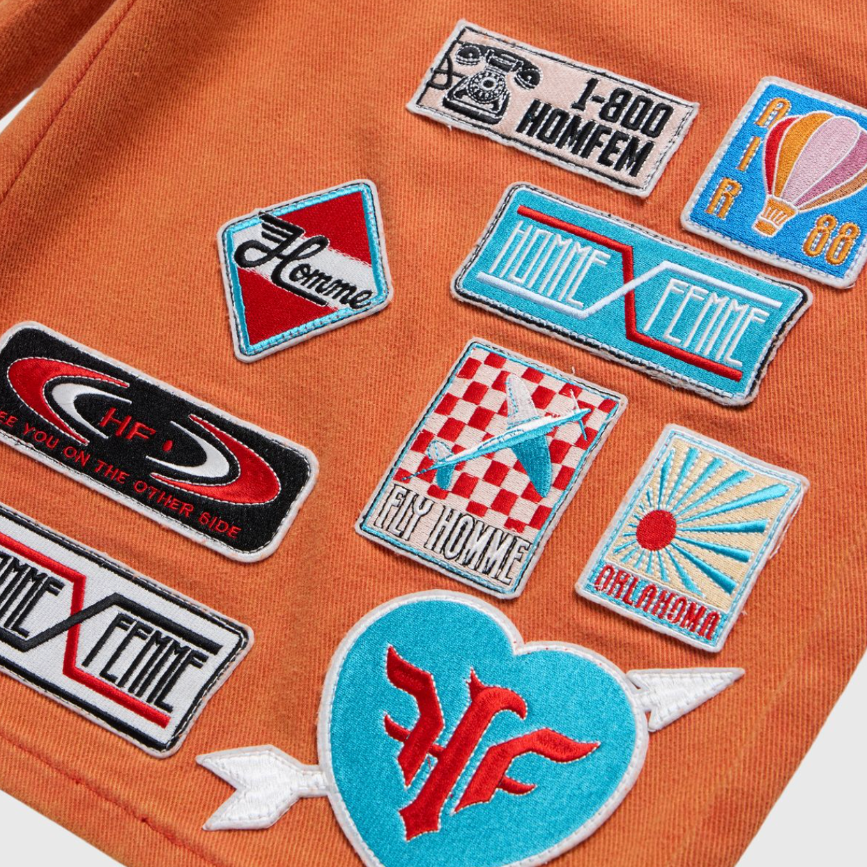 Homme Femme Road Trip Shorts Orange by Homme Femme - NWAHype 1 for streetwear Shorts in USA