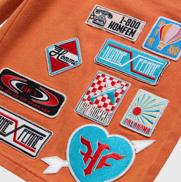 Homme Femme Road Trip Shorts Orange by Homme Femme - NWAHype 1 for streetwear Shorts in USA