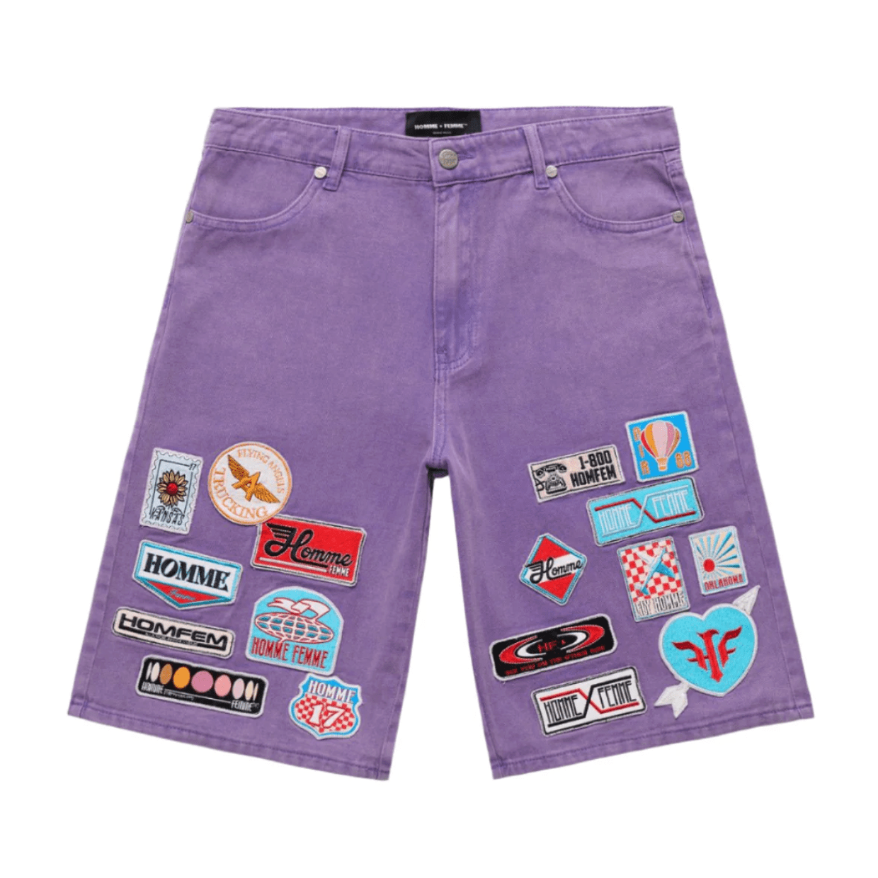 Homme Femme Road Trip Shorts Purple by Homme Femme - NWAHype 1 for streetwear Shorts in USA