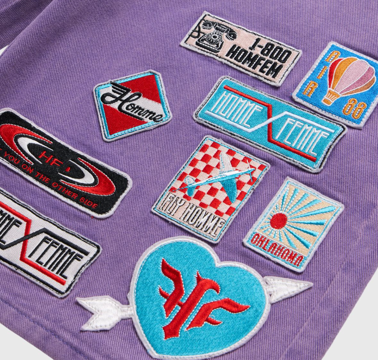 Homme Femme Road Trip Shorts Purple by Homme Femme - NWAHype 1 for streetwear Shorts in USA