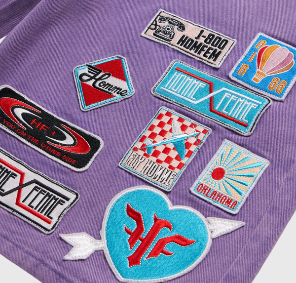 Homme Femme Road Trip Shorts Purple by Homme Femme - NWAHype 1 for streetwear Shorts in USA