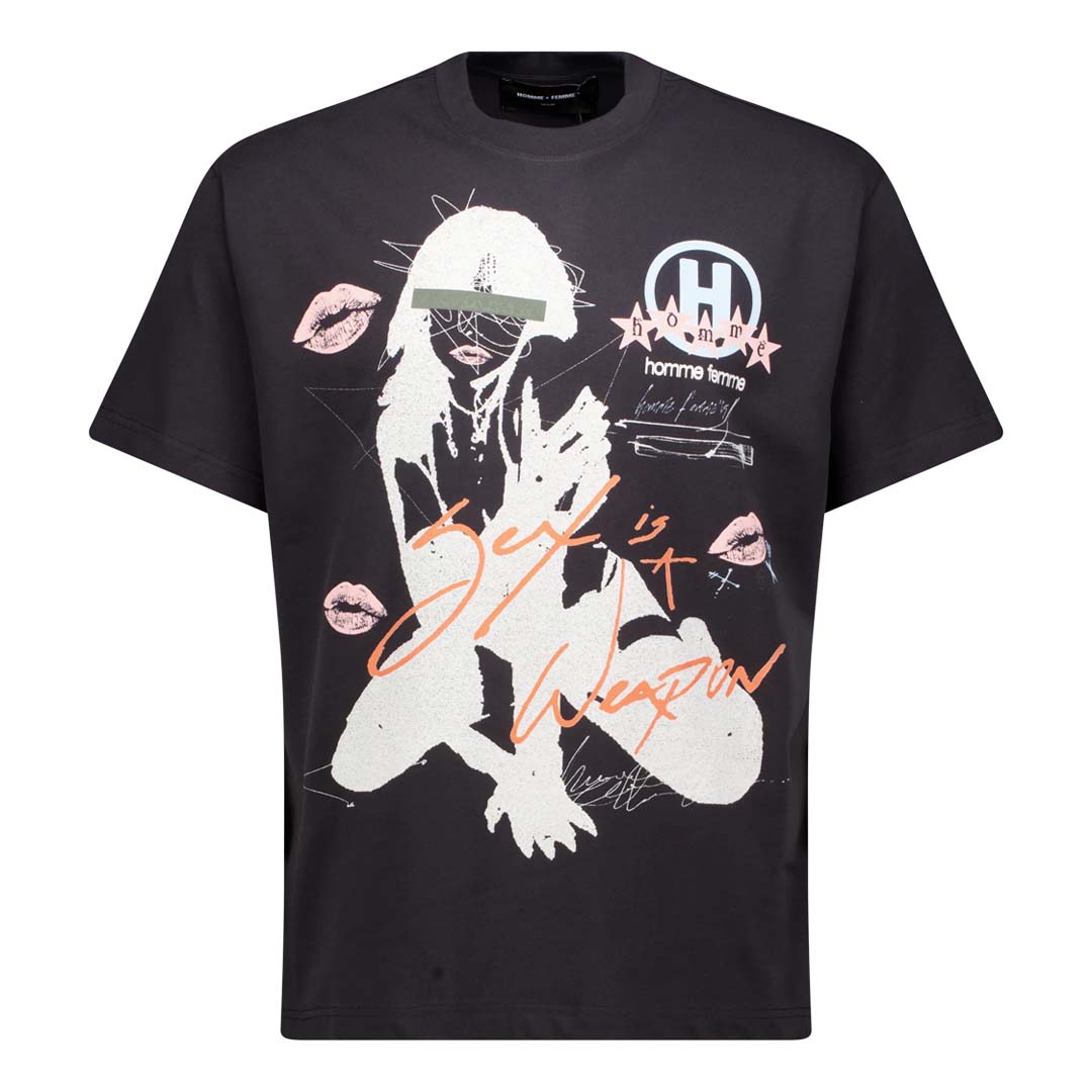 Homme Femme Sex Weapon Black Tee by Homme Femme - NWAHype 1 for streetwear T-Shirts in USA