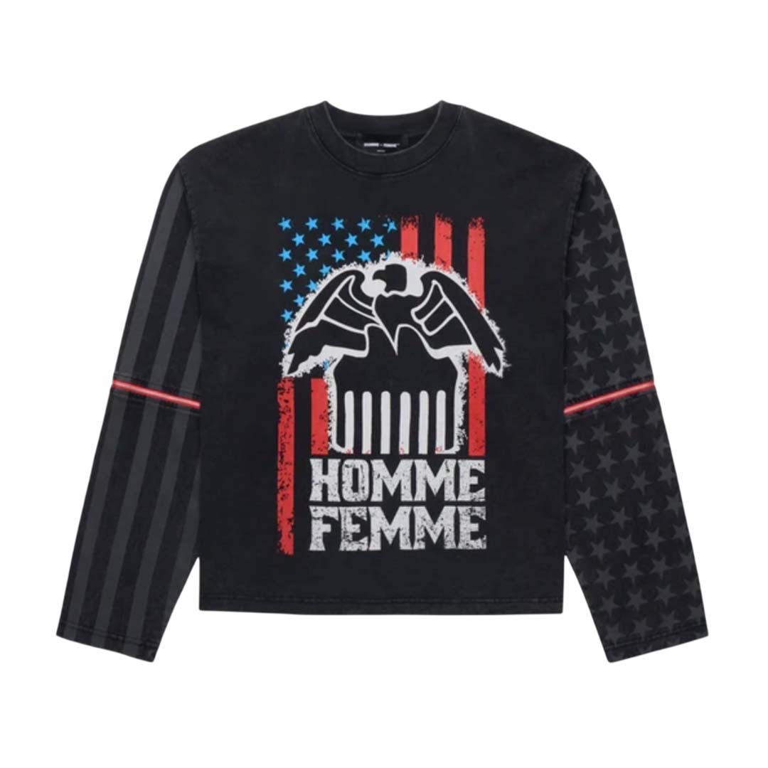 Homme Femme Trapstar Long Sleeve Black Tee by Homme Femme - NWAHYPE No.1 for streetwear T-Shirts in USA