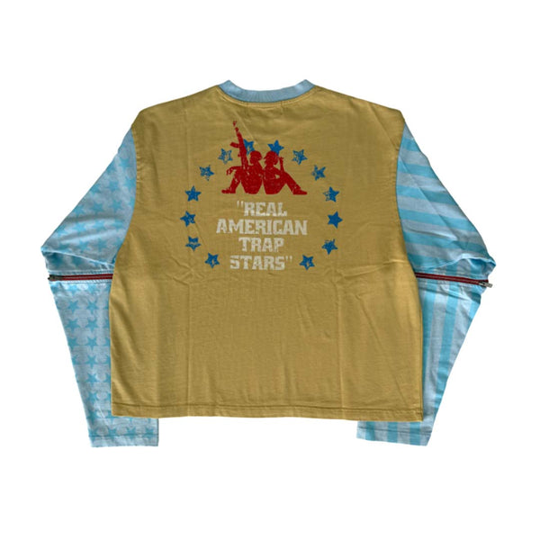 Homme Femme Trapstar Long Sleeve Yellow Tee by Homme Femme - NWAHYPE No.1 for streetwear T-Shirts in USA