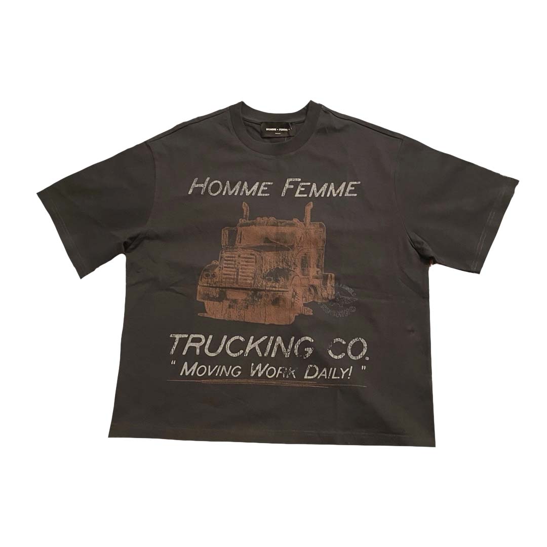 Homme Femme Trucking Co. Black Tee by Homme Femme - NWAHype 1 for streetwear T-Shirts in USA