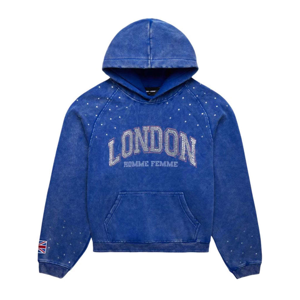 Homme Femme World Tour London Blue Hoodie by Homme Femme - NWAHYPE No.1 for streetwear Hoodies in USA