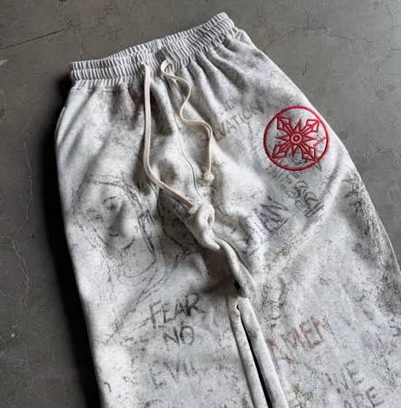 Righteous Fear No Evil Sweatpants Grey