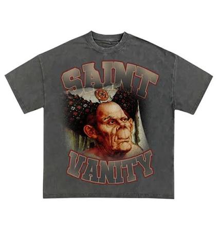 Saint Vanity HOQ Grey Tee