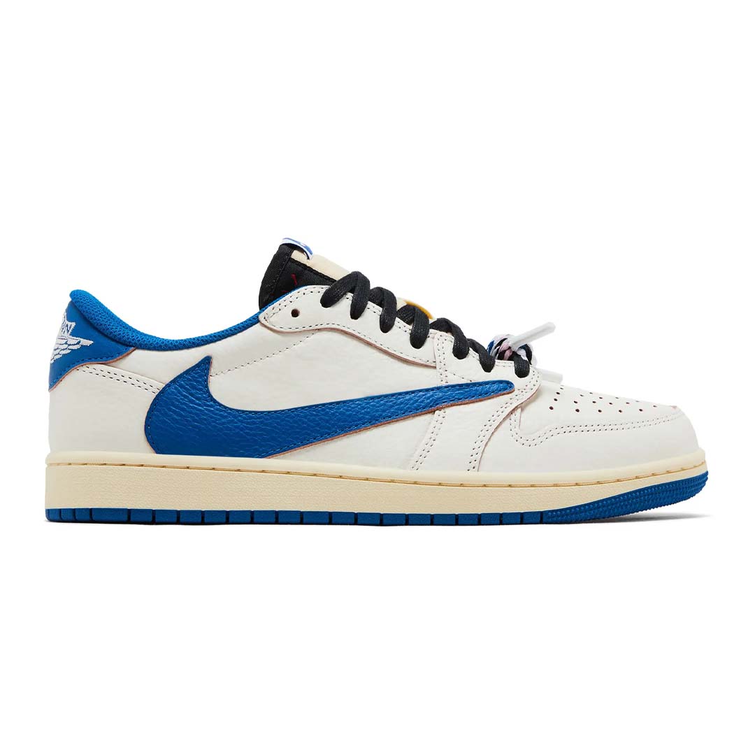 Jordan 1 Retro Low OG SP Fragment x Travis Scott Sail Military Blue by Air Jordan - NWAHype No.1 for streetwear Sneakers in USA
