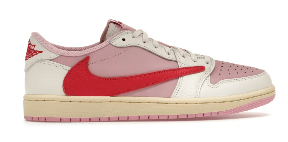 Jordan 1 Retro Low OG SP Travis Scott Sail Tropical Pink by Nike - NWAHYPE No.1 for streetwear Sneakers in USA