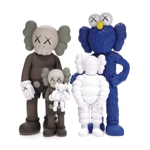 KAWS Family Vinyl Figures Brown/Blue/White by Kaws - NWAHYPE No.1 for streetwear Accessories in USA