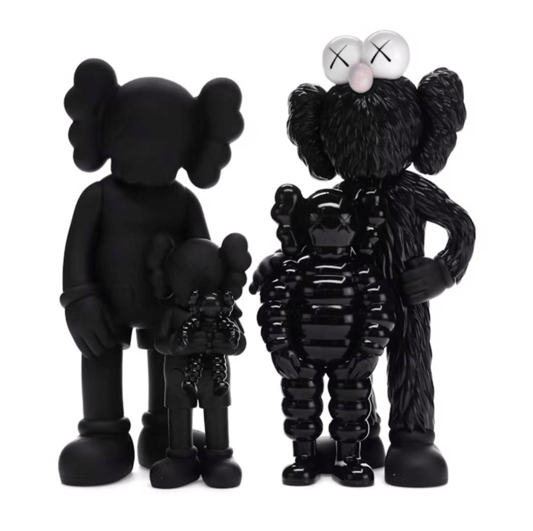 KAWS Family Vinyl Figures Set Black by Kaws - NWAHYPE No.1 for streetwear Accessories in USA