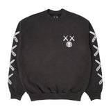 KAWS For Kid Cudi Moon Man Back Print Crewneck Sweatshirt by Kaws - NWAHype 1 for streetwear Hoodies in USA