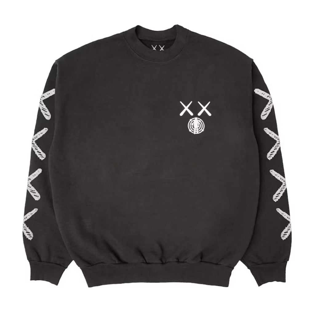 KAWS For Kid Cudi Moon Man Back Print Crewneck Sweatshirt by Kaws - NWAHype 1 for streetwear Hoodies in USA