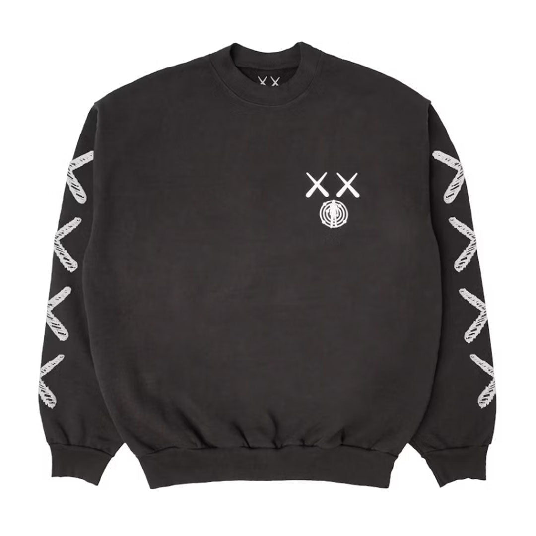 KAWS For Kid Cudi Moon Man Back Print Crewneck Sweatshirt by Kaws - NWAHype 1 for streetwear Hoodies in USA