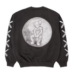 KAWS For Kid Cudi Moon Man Back Print Crewneck Sweatshirt by Kaws - NWAHype 1 for streetwear Hoodies in USA