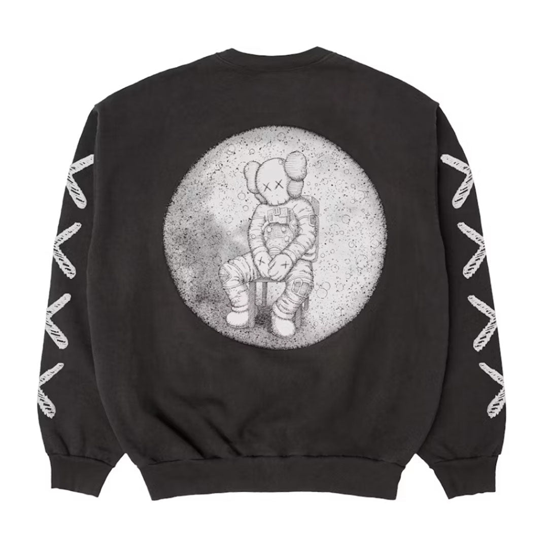 KAWS For Kid Cudi Moon Man Back Print Crewneck Sweatshirt by Kaws - NWAHype 1 for streetwear Hoodies in USA